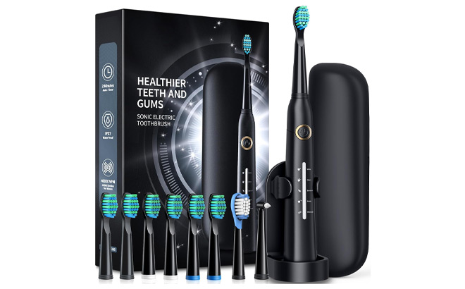 Electric Toothbrush With Travel Case