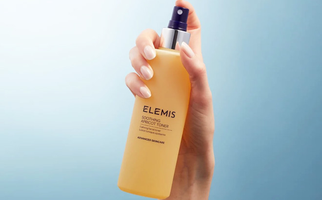 Elemis Soothing Apricot Toner in Hand