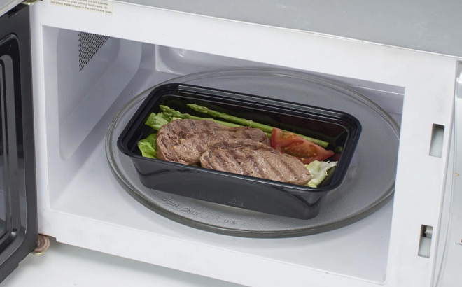 Food Container in a Microwave