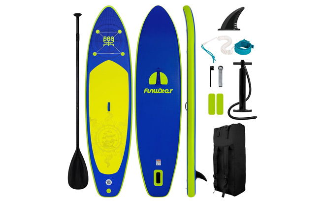 FunWater Inflatable Stand Up Paddle Board with Premium Paddle Board Accessories