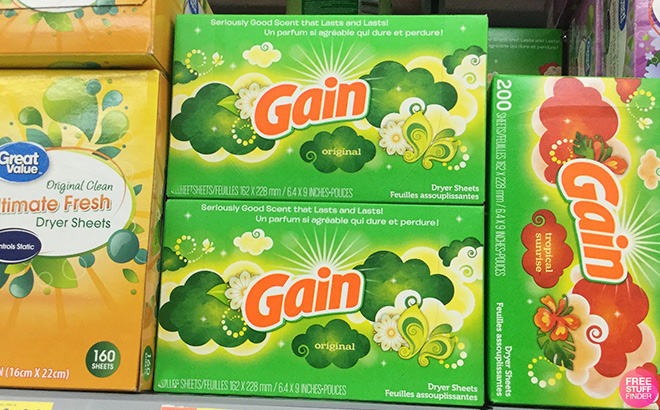 Gain 120 Count Dryer Sheets