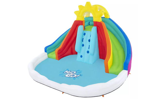 H2OGO Let It Rainbow Kids Inflatable Mega Water Park