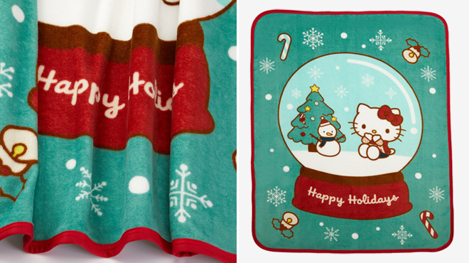 Hello Kitty Kids Silky Soft Throw Blanket