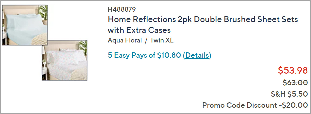 Home Reflections Sheet Set at Checkout