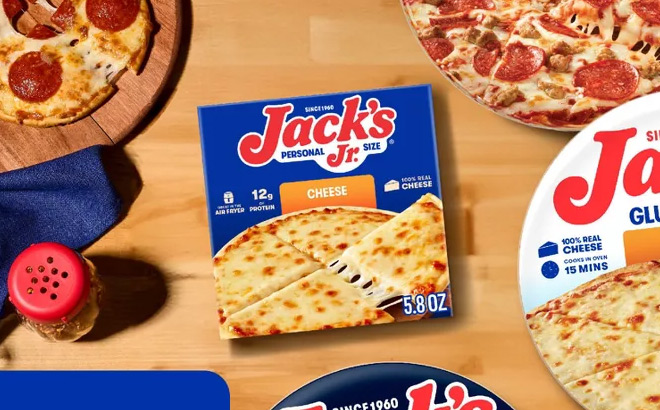 Jacks Single Serve Cheese Frozen Pizza