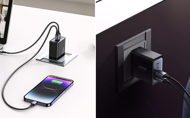 Joyroom 4 Port Foldable GaN Wall Fast Charger Adapters Joyroom 4 Port Foldable GaN Wall Fast Charger Adapters