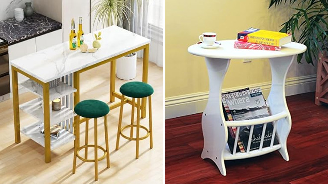 KLGG 3 Piece Bar Table Set