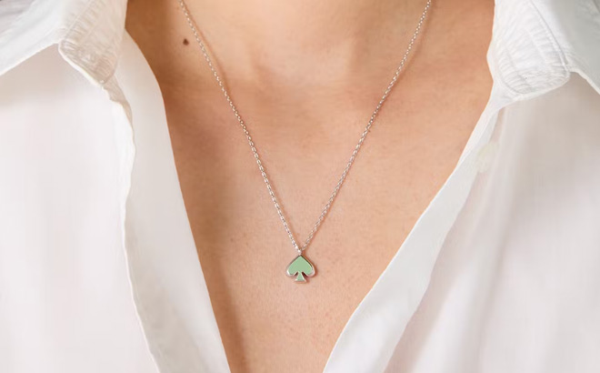 Kate Spade Everyday Spade Enamel Mini Pendant