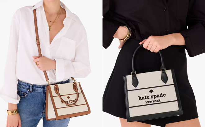 Kate Spade Outlet Ellie Canvas Small Totes