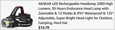 LED Rechargeable Headlamp Screenshot