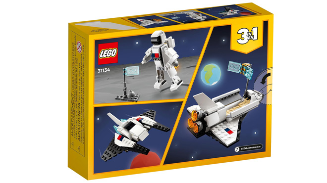 LEGO Creator 3 in 1 Space Shuttle Toy