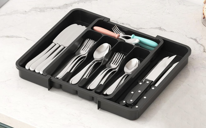 Lifewit Small Silverware Drawer Organizer
