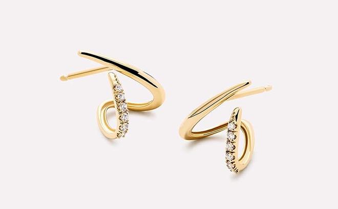 MUMREUES Gold Earrings MUMREUES Gold Earrings