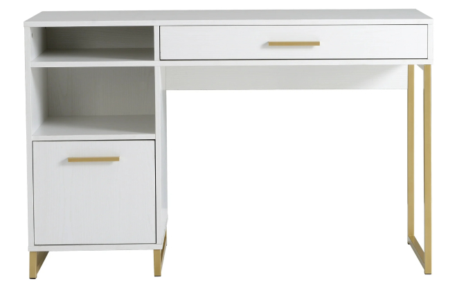 Mainstays Wood Metal Writing Desk Mainstays Wood Metal Writing Desk