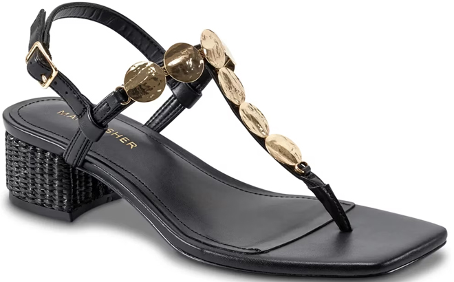 Marc Fisher Caylie Sandal in Black
