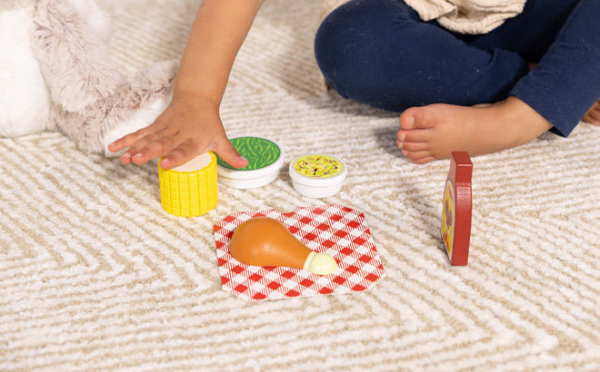 Melissa Doug Wooden Dinner Picnic Box Playset Melissa Doug Wooden Dinner Picnic Box Playset