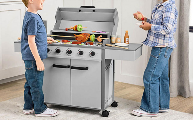 Members Mark Wooden 5 Burner Grill Playset