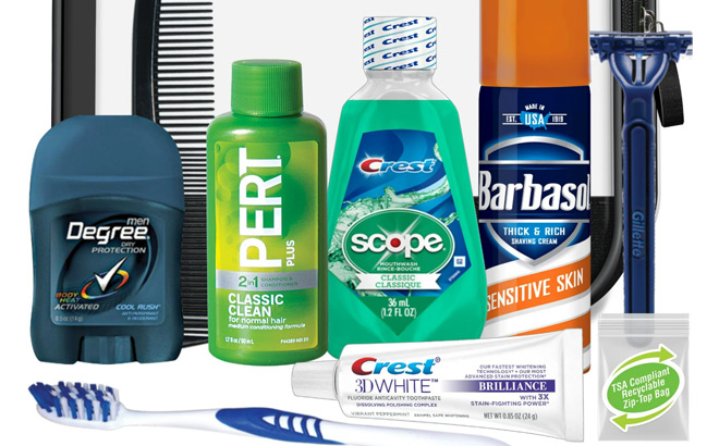 Mens Travel Necessities 10pc Kit