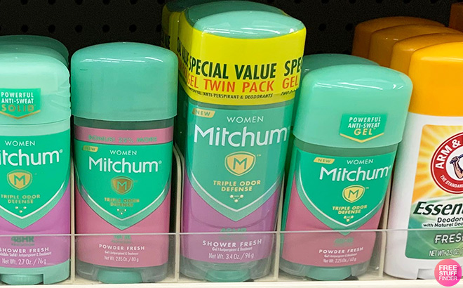 Mitchum Womens Antiperspirant Deodorant 2 Pack Gel Stick