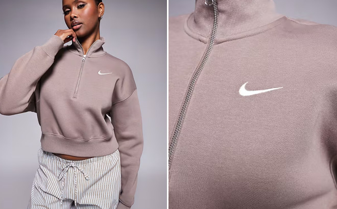 Nike Phoenix Fleece Half Zip Sweatshirt