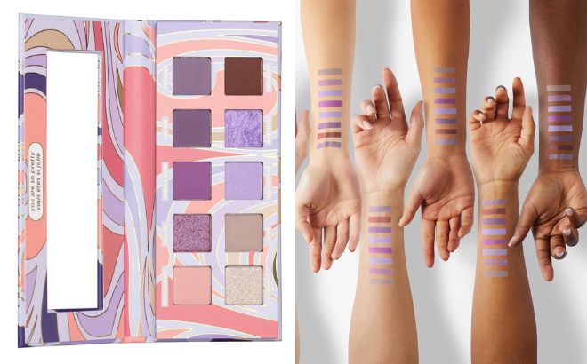 Pacifica Eyeshadow Palette Purple Nudes Mineral Eyeshadow