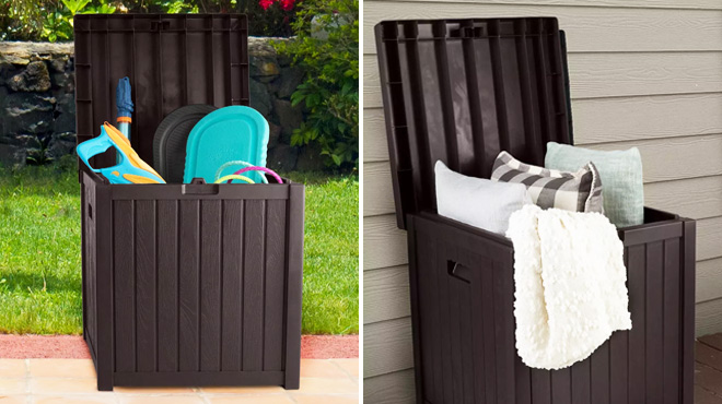 Pure Garden 50 Gallon Outdoor Patio Storage Box