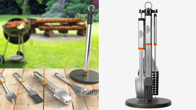 Rotating Grill Tool Stand