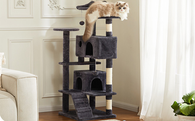 Sweetcrispy 54 Inch Cat Tree Tower
