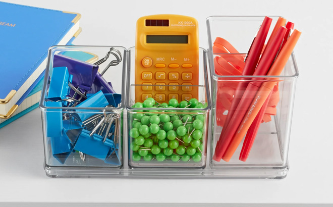 The Home Edit 4 Piece Clear Plastic Storage System