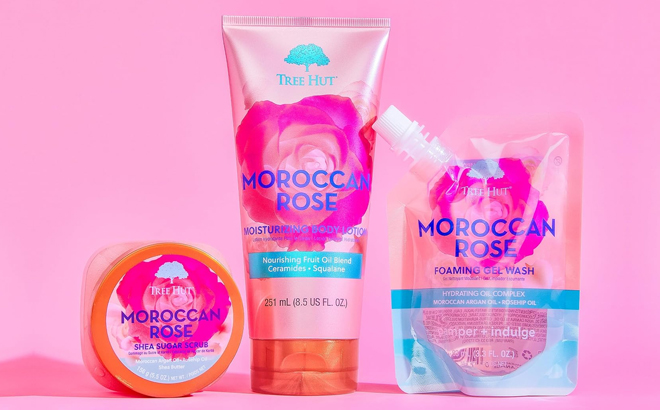 Tree Hut 3 Piece Holiday Rose to Riches Gift Set Tree Hut 3 Piece Holiday Rose to Riches Gift Set