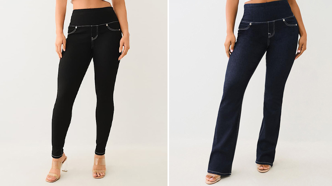 True Religion Truly Snatched Jennie High Rise Skinny Jeans and True Religion Womens Truly Snatched Becca Bootcut Jeans
