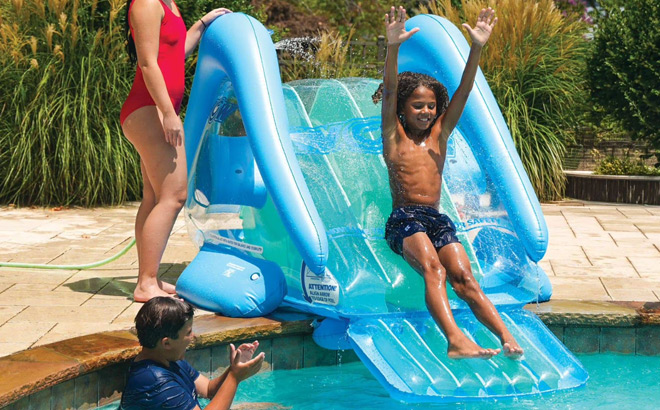 WOW Sports Cascade Inflatable Pool Slide