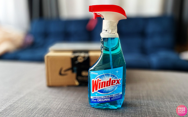 Windex Glass Cleaner on the Table