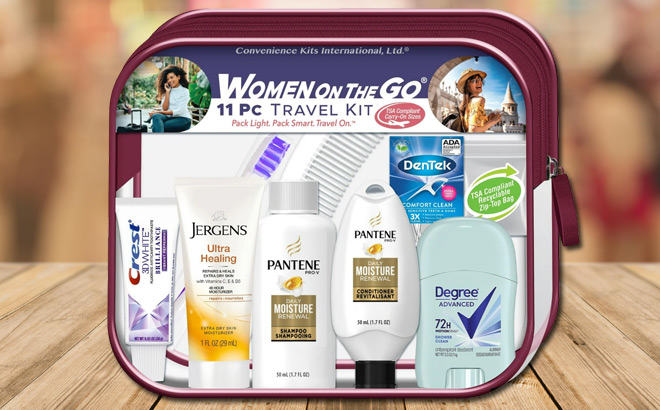 Womens Deluxe 11pc Travel Kit