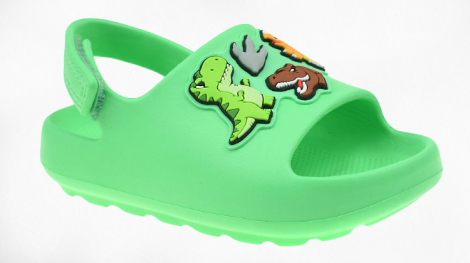 Wonder Nation Toddler Boys Dino Slide Sandals Wonder Nation Toddler Boys Dino Slide Sandals