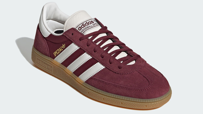 Adidas Mens Handball Spezial Shoes in Shadow Red Color