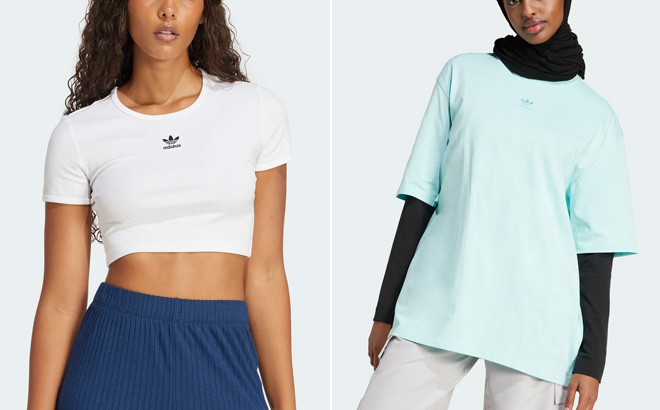 Adidas Womens Essentials Ribbed Tee Adidas Womens Essentials Ribbed Tee