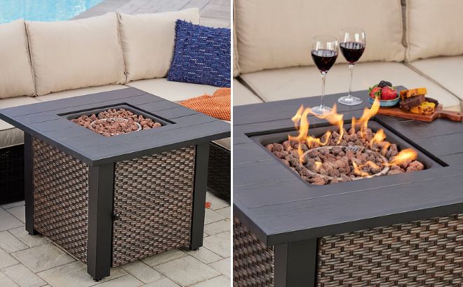 Allen Roth 32 inch Fire Pit Table Allen Roth 32 inch Fire Pit Table
