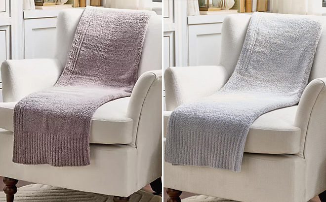 Barefoot Dreams CozyChic Stacked Rib Blankets