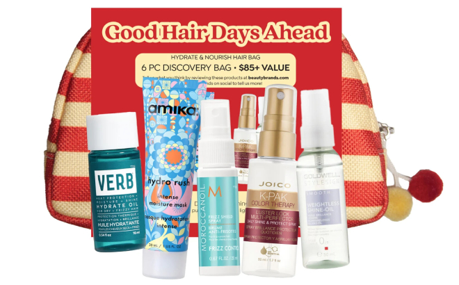 Beauty Brands Good Hair Days Ahead Hydrate Nourish Hair Discovery Bag Beauty Brands Good Hair Days Ahead Hydrate Nourish Hair Discovery Bag