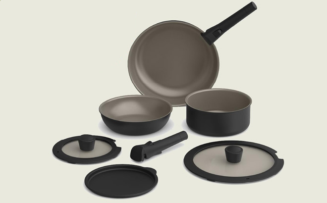 Bella 8 Piece Removable Handle Cookware Set