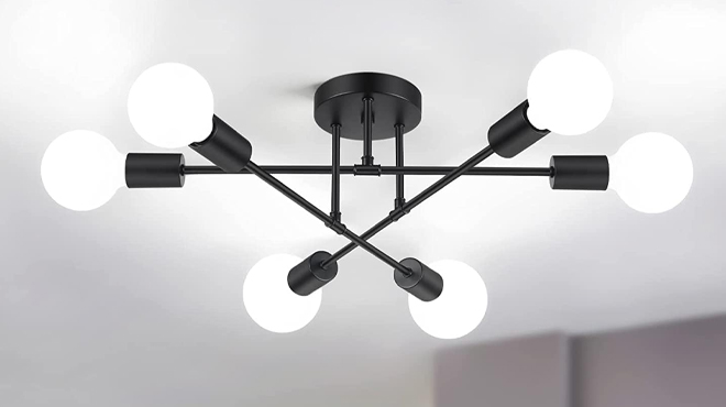 Bosceos 6 Light Industrial Ceiling Light