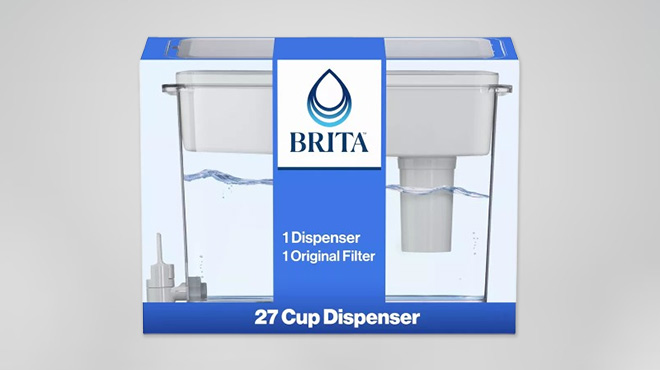 Brita Extra Large 27 Cup UltraMax Filtered Water Dispenser with Filter