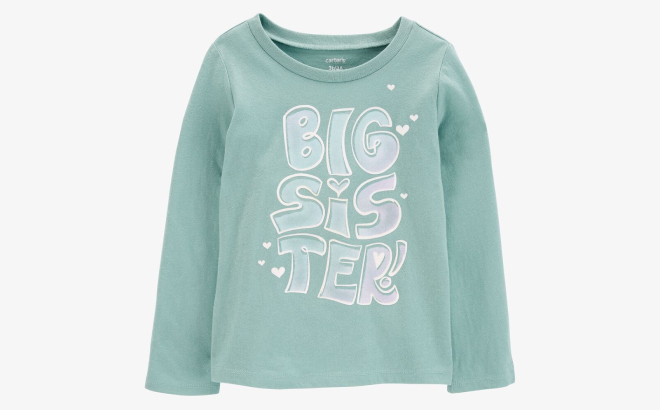Carters Toddler Big Sister Long Sleeve Graphic Te