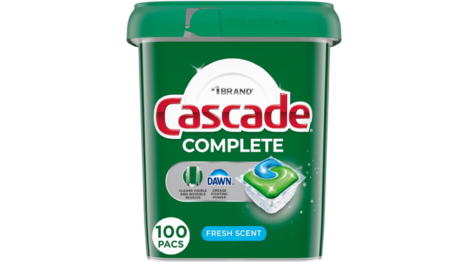 Cascade Complete Dishwasher Pods 100 Count Cascade Complete Dishwasher Pods 100 Count