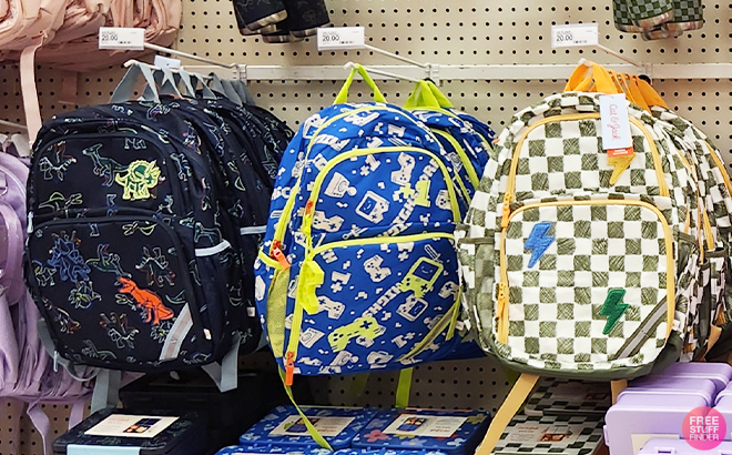 Cat Jack Kids 17 Inch Classic Backpack on a Shelf at Target