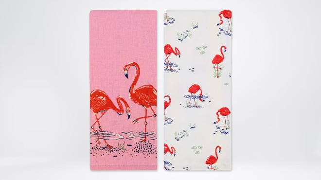 Celebrate Together Flamingo Kitchen Towel 2 Pack Celebrate Together Flamingo Kitchen Towel 2 Pack