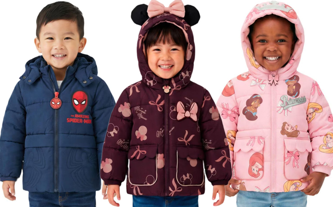 Character Toddler Puffer Jackets Character Toddler Puffer Jackets