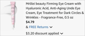 Checkout page of Mr Lilei Firming Eye Cream Checkout page of Mr Lilei Firming Eye Cream
