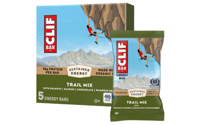 Clif Trail Mix Energy Protein Bars 5 Pack Clif Trail Mix Energy Protein Bars 5 Pack